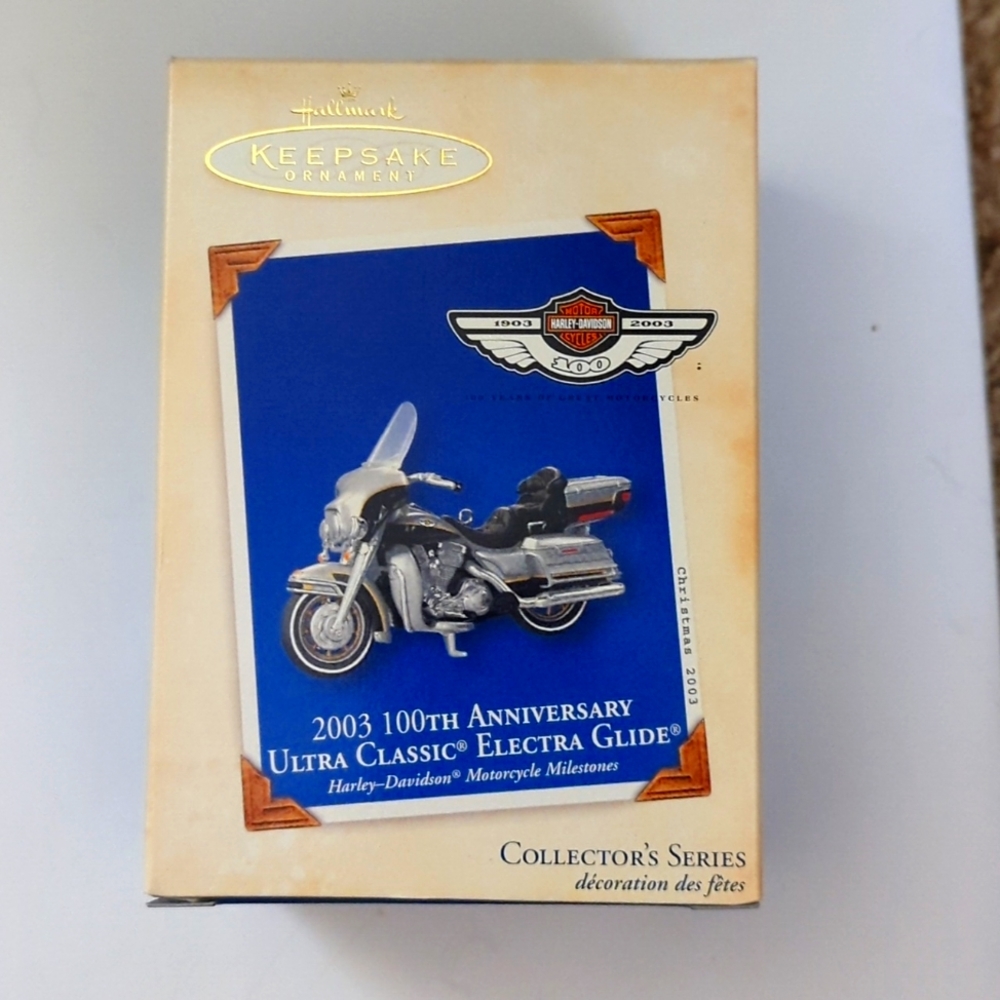 Hallmark Keepsake Ornament 2003 100th Anniversary Ultra Classic Electra Glide